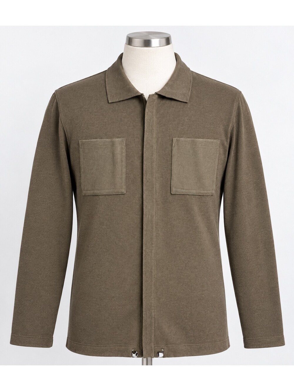 Vintage Brown Silk Rayon Blend Long Sleeve Cardigan Sweater